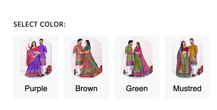 Dola Silk Couple Wear Matching Ethnic Outfit