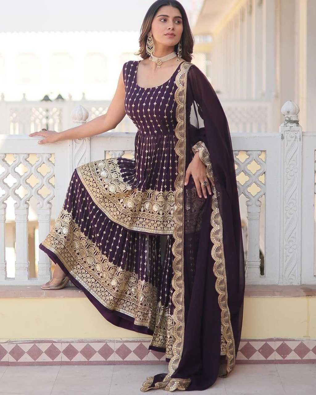 Faux Georgette Designer Suit