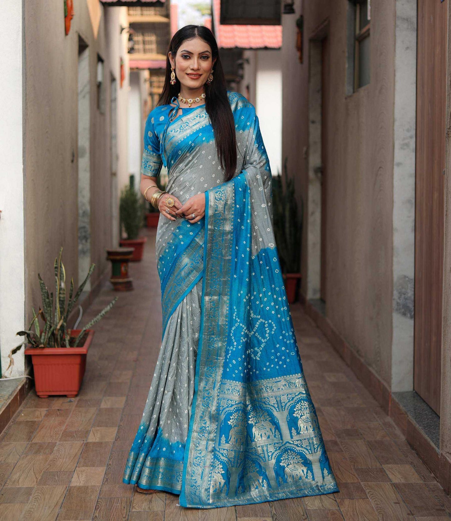 Bandhej Silk Saree Wedding Collection