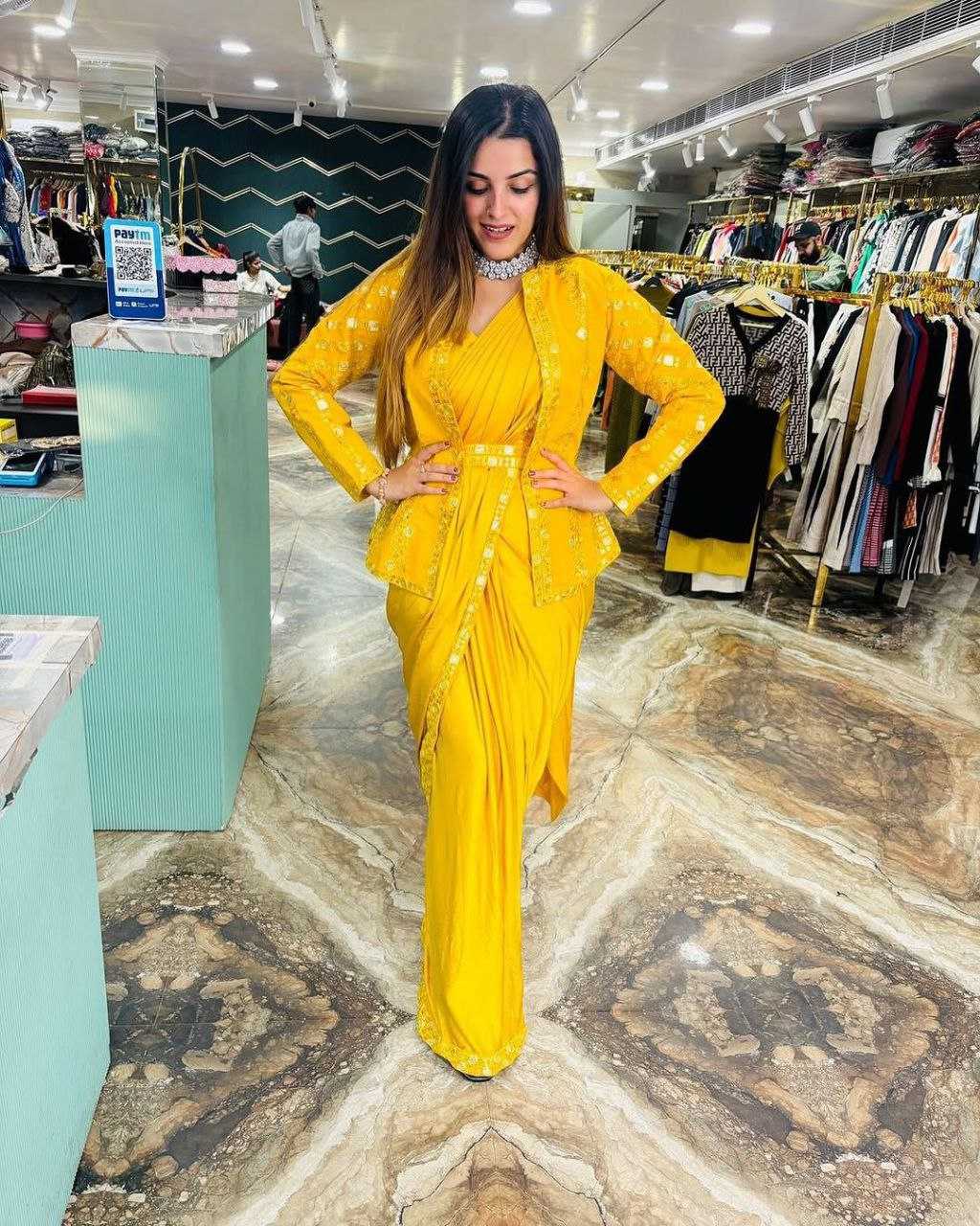 Ready To Wear Saree with Jacket