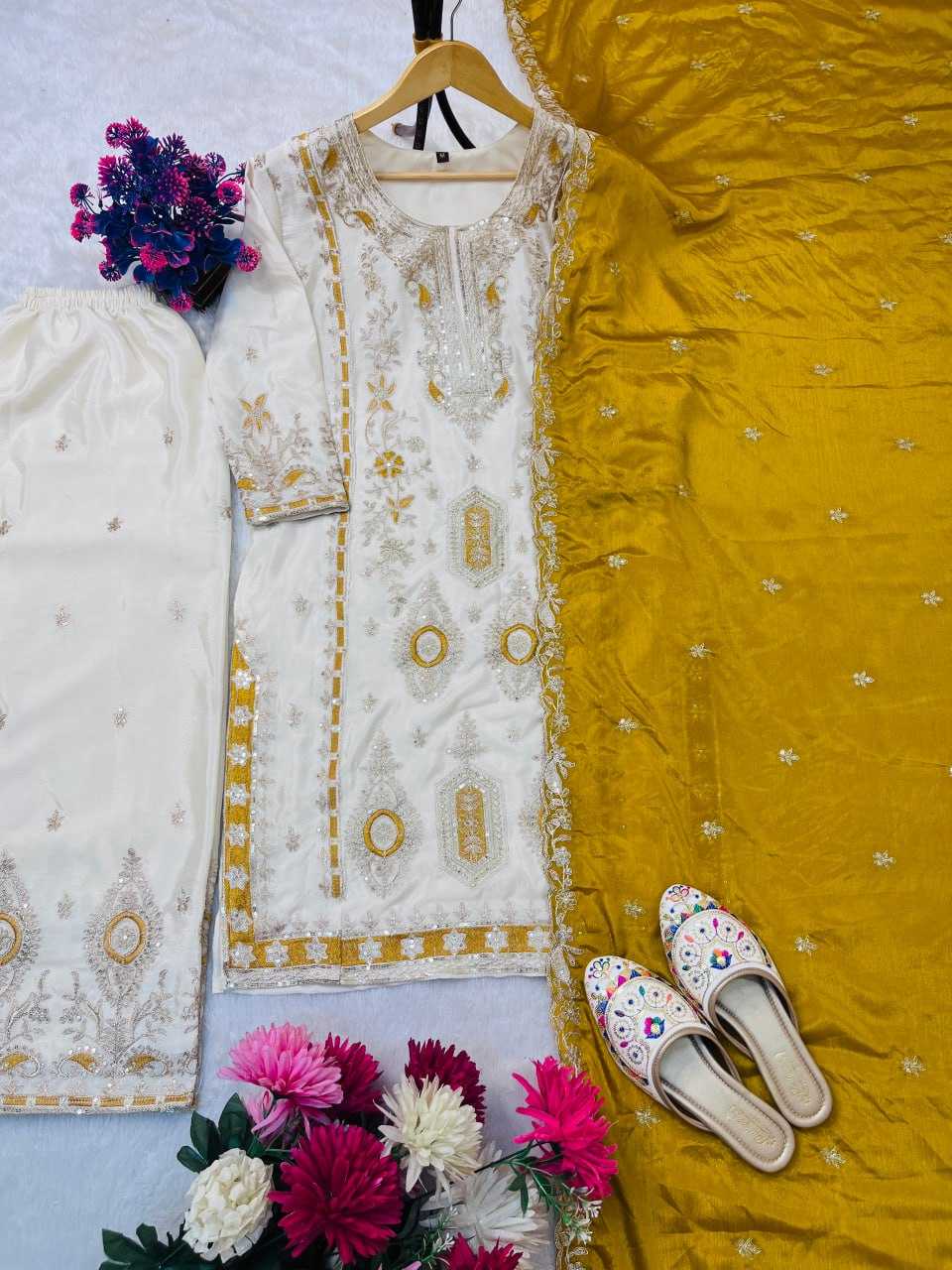 Chinnon Silk Palazzo Suit