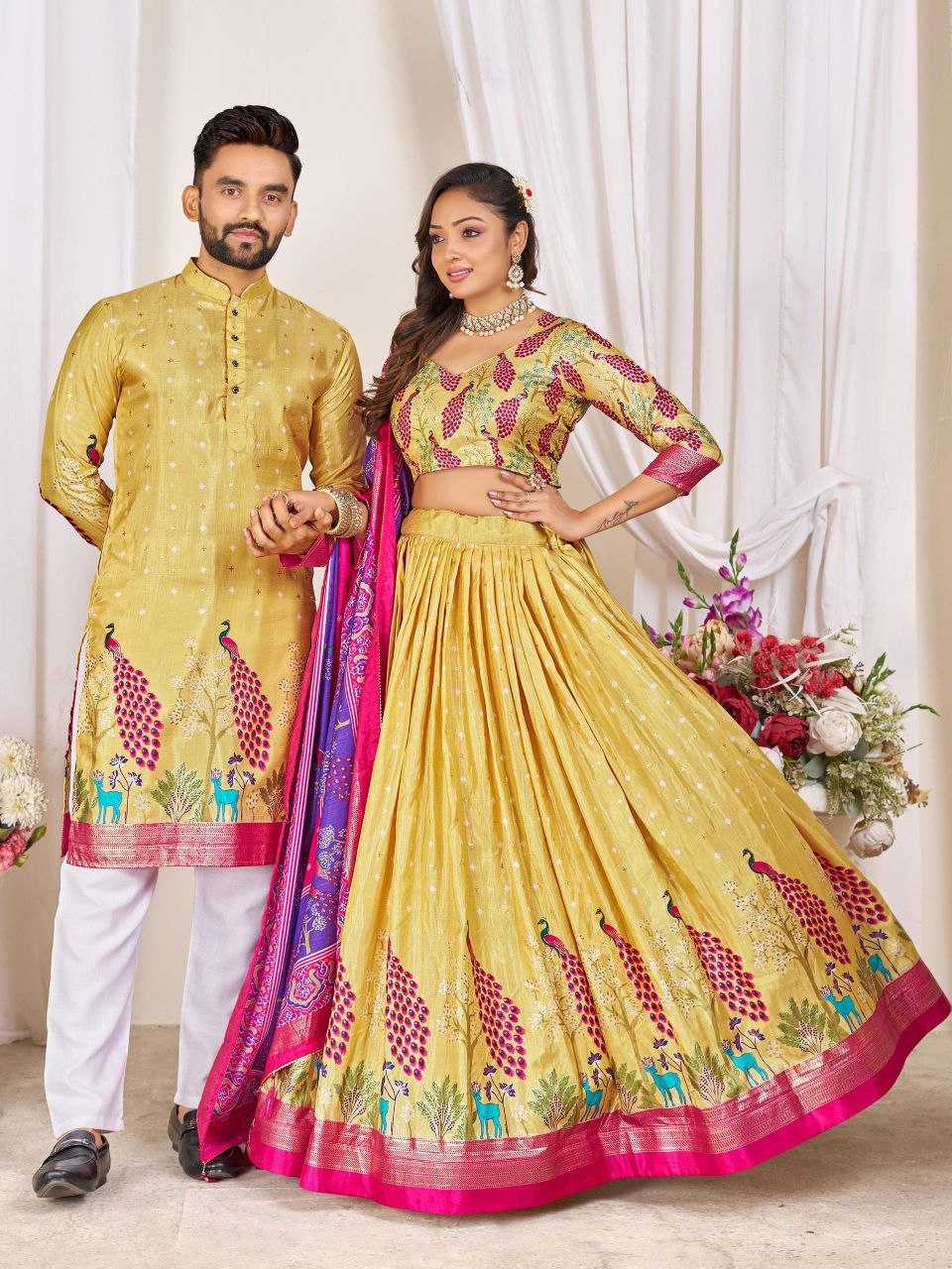 Couple Wear Dola Silk Designer Collection
