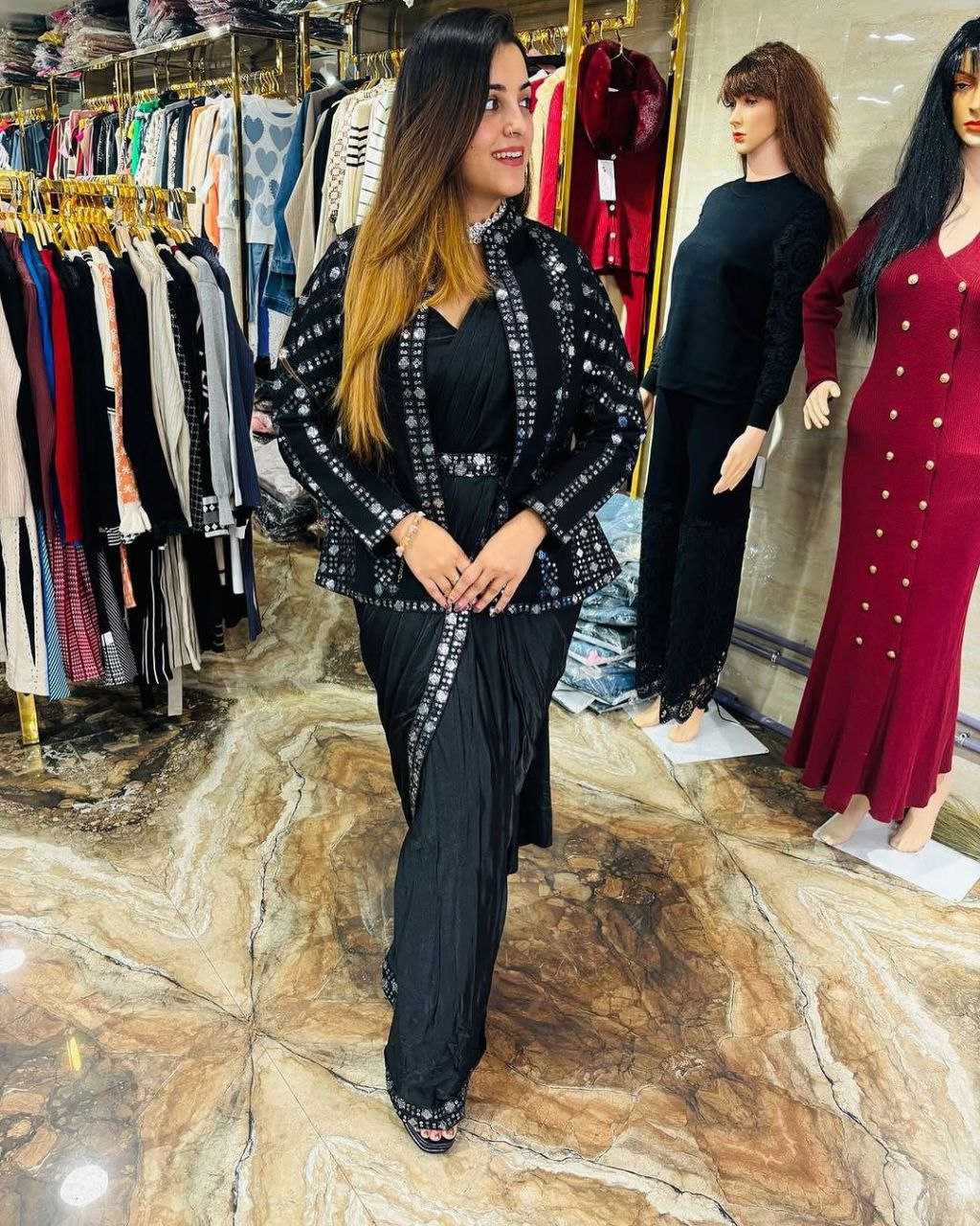 Ready To Wear Saree with Jacket