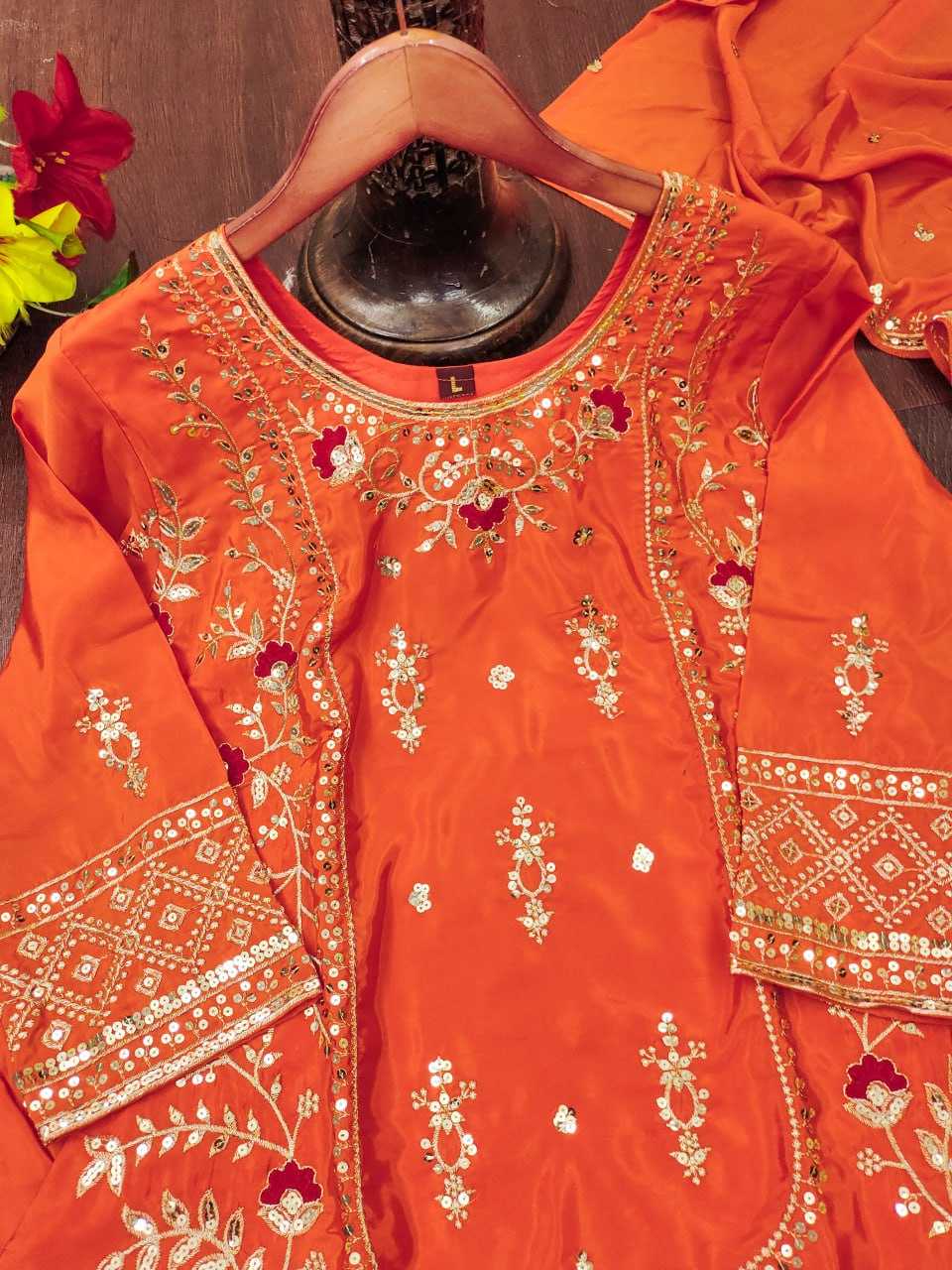 Crepe Palazzo Designer Suit