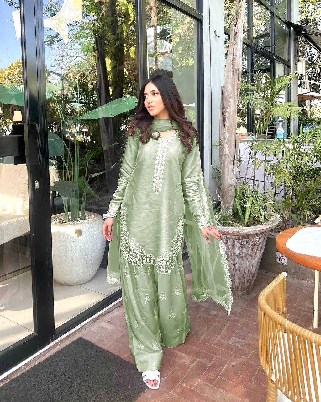 Amazing Designer Roman Silk Suit