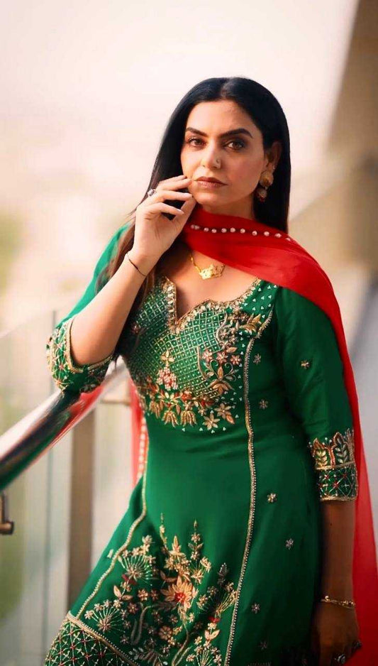 Vibrant Designer Sharara Suit