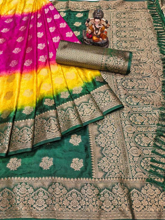 Satin Silk Satrangi Saree