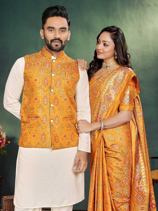 COUPLE Wear Saree Kurta Jacket Collection
