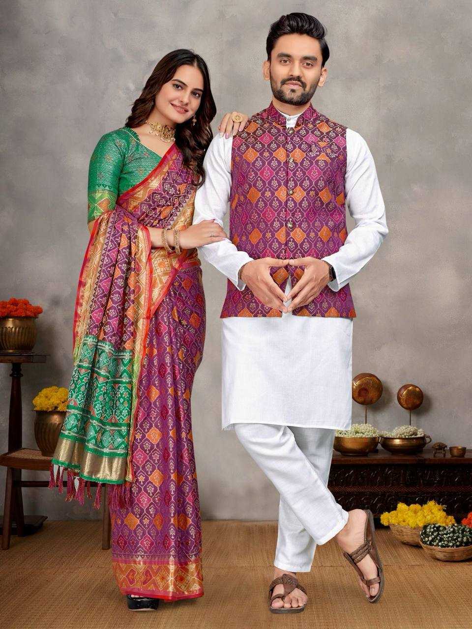 COUPLE Wear Saree Kurta Jacket Collection