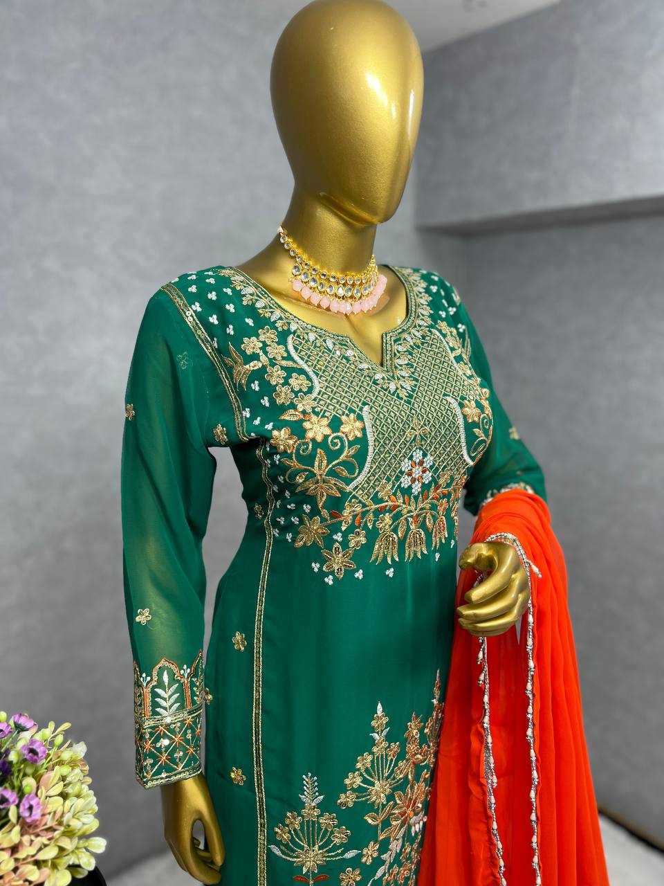 Vibrant Designer Sharara Suit