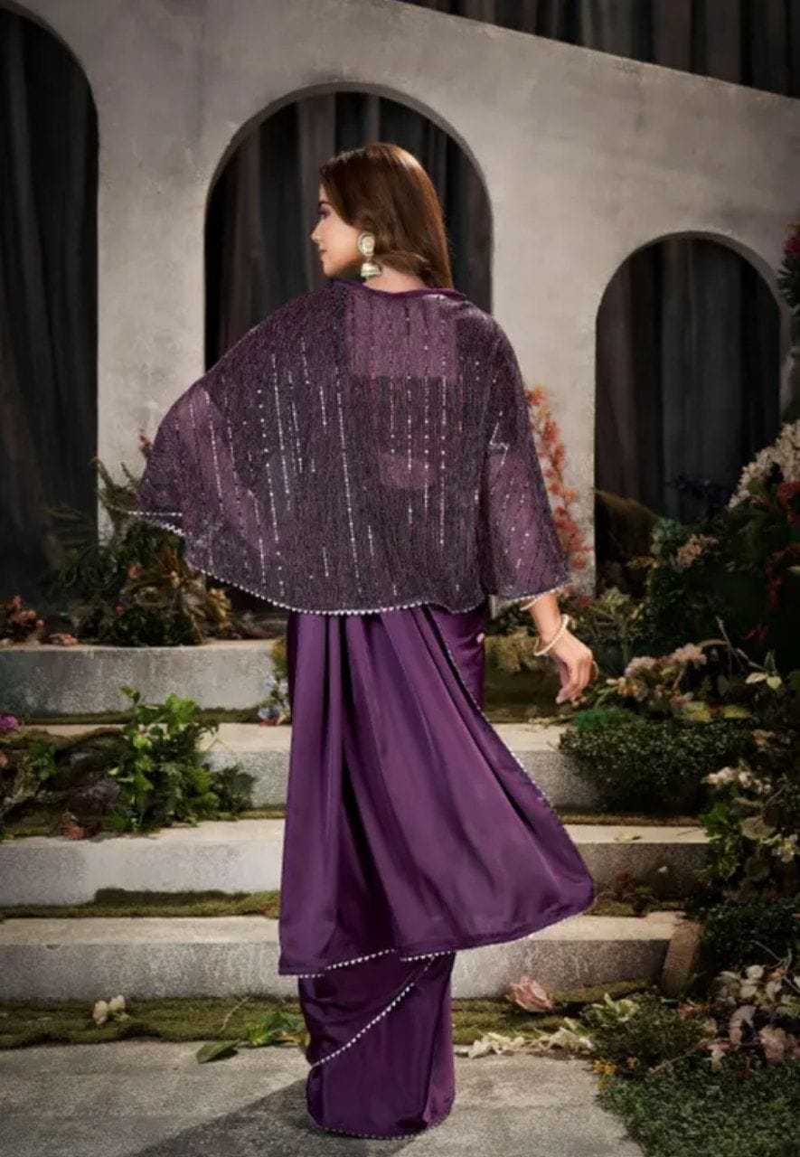 Fancy Satin Saree