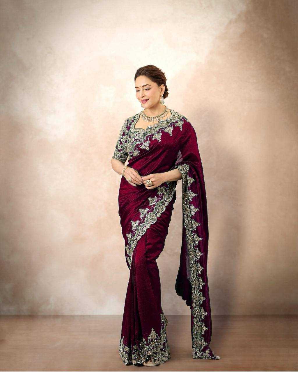 Madhuri Chinnon Silk Saree