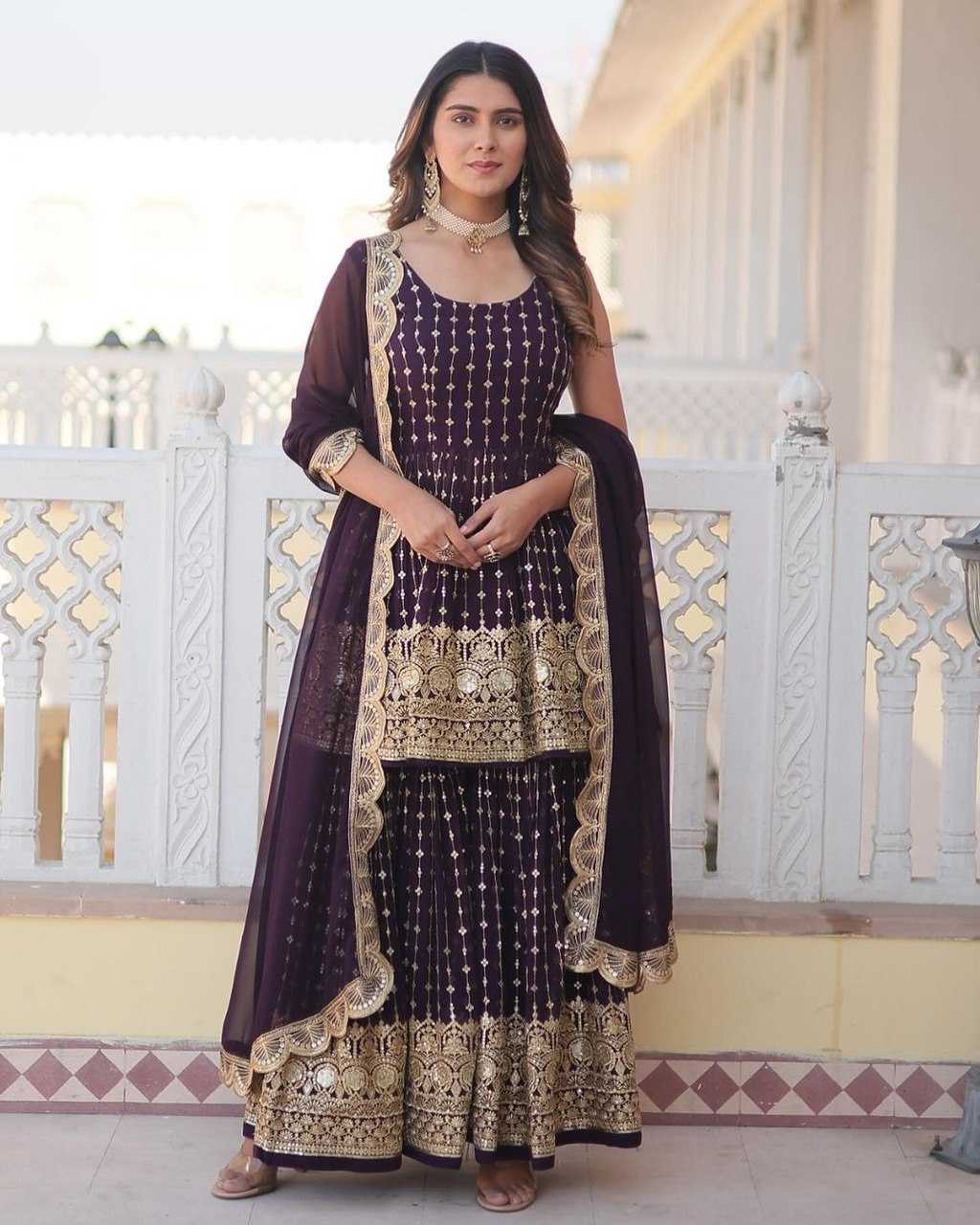 Faux Georgette Designer Suit
