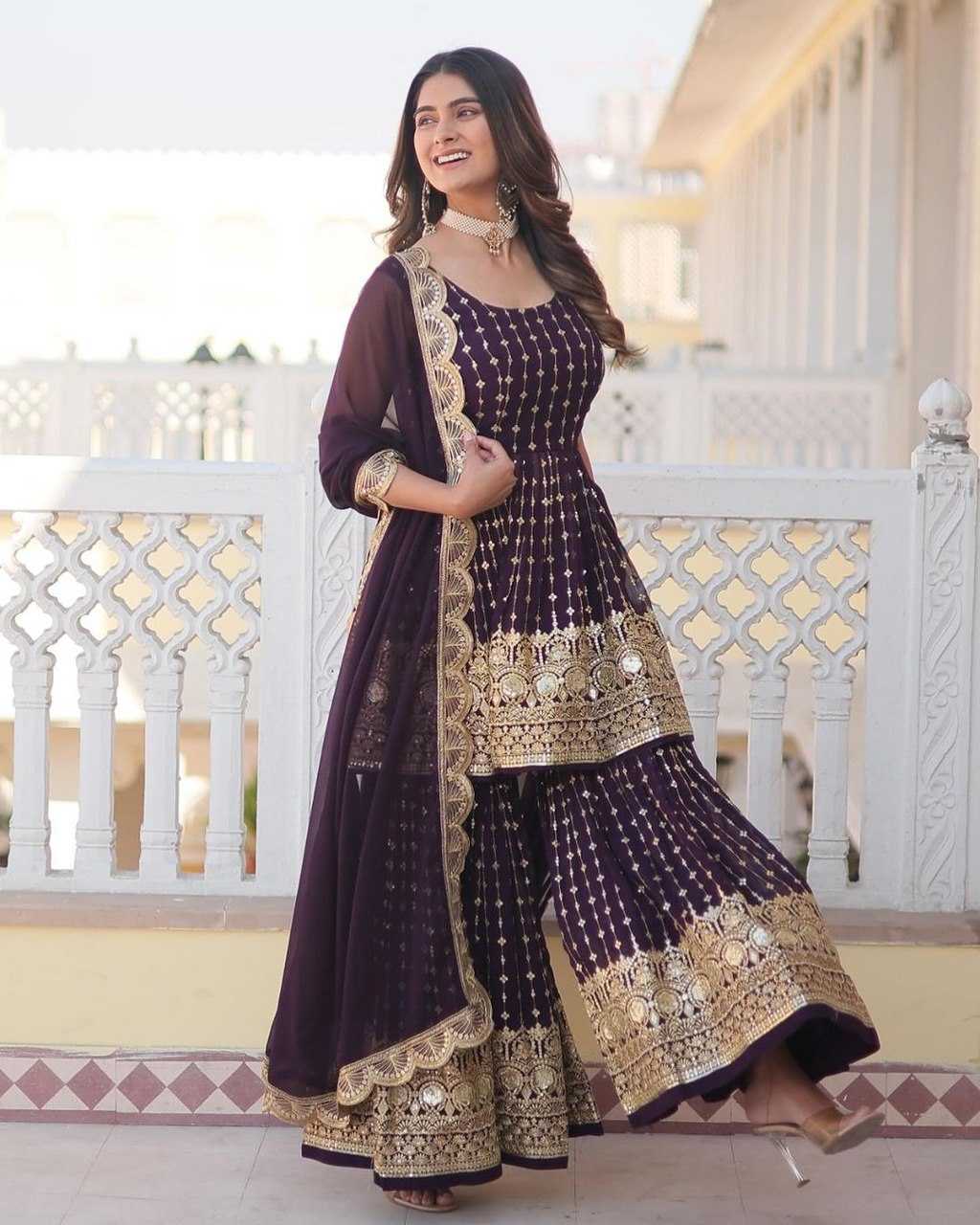 Faux Georgette Designer Suit