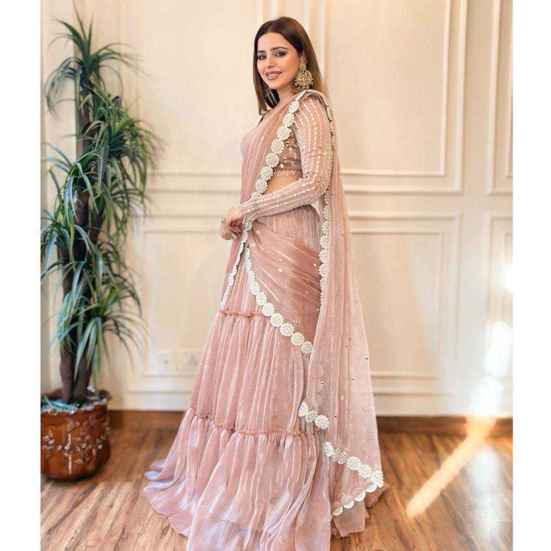 Organza Ruffle Style Saree