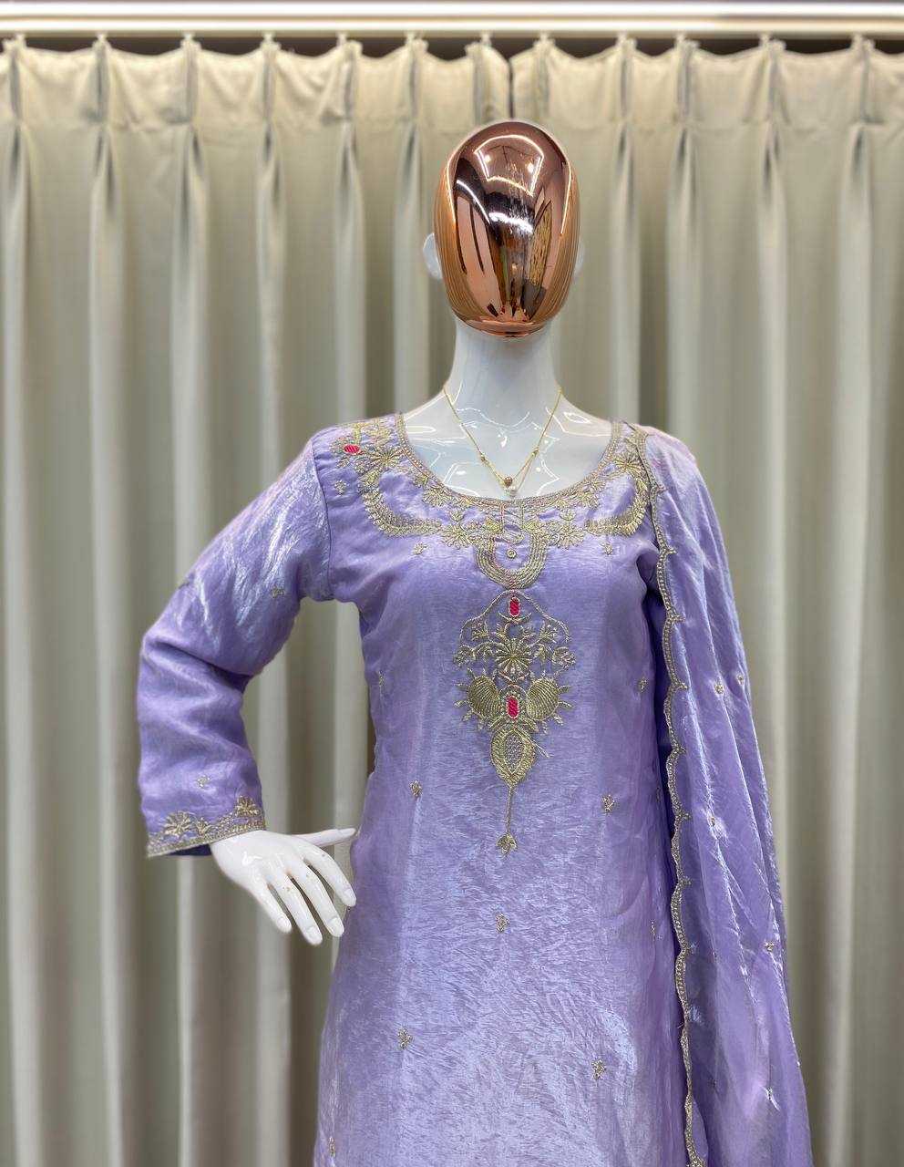 Embroidered Sharara Suit