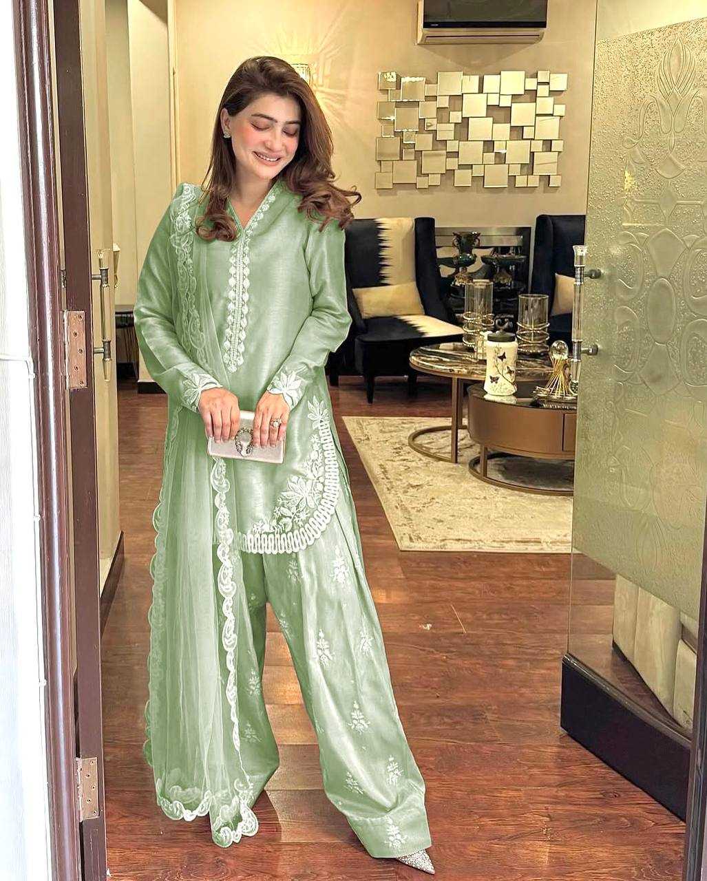 Amazing Designer Roman Silk Suit