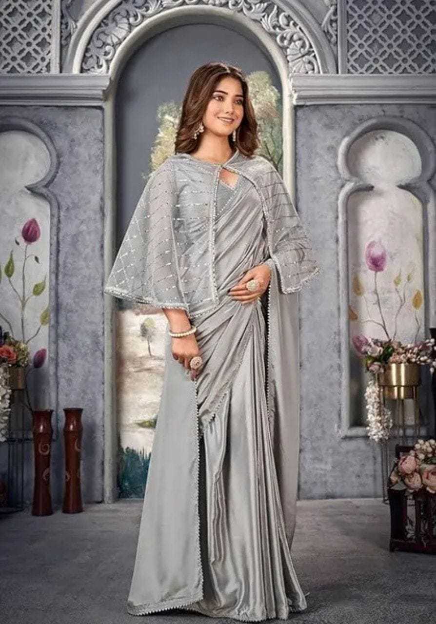 Fancy Satin Saree