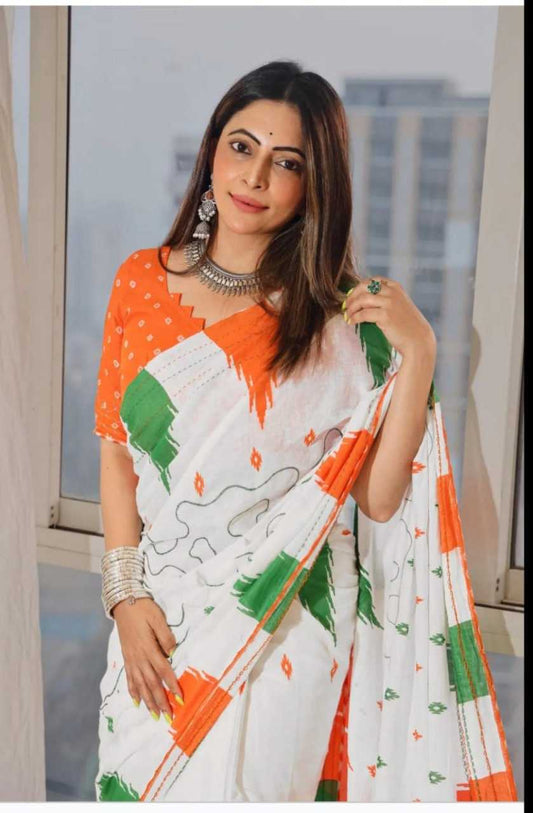 Independence Day Saree