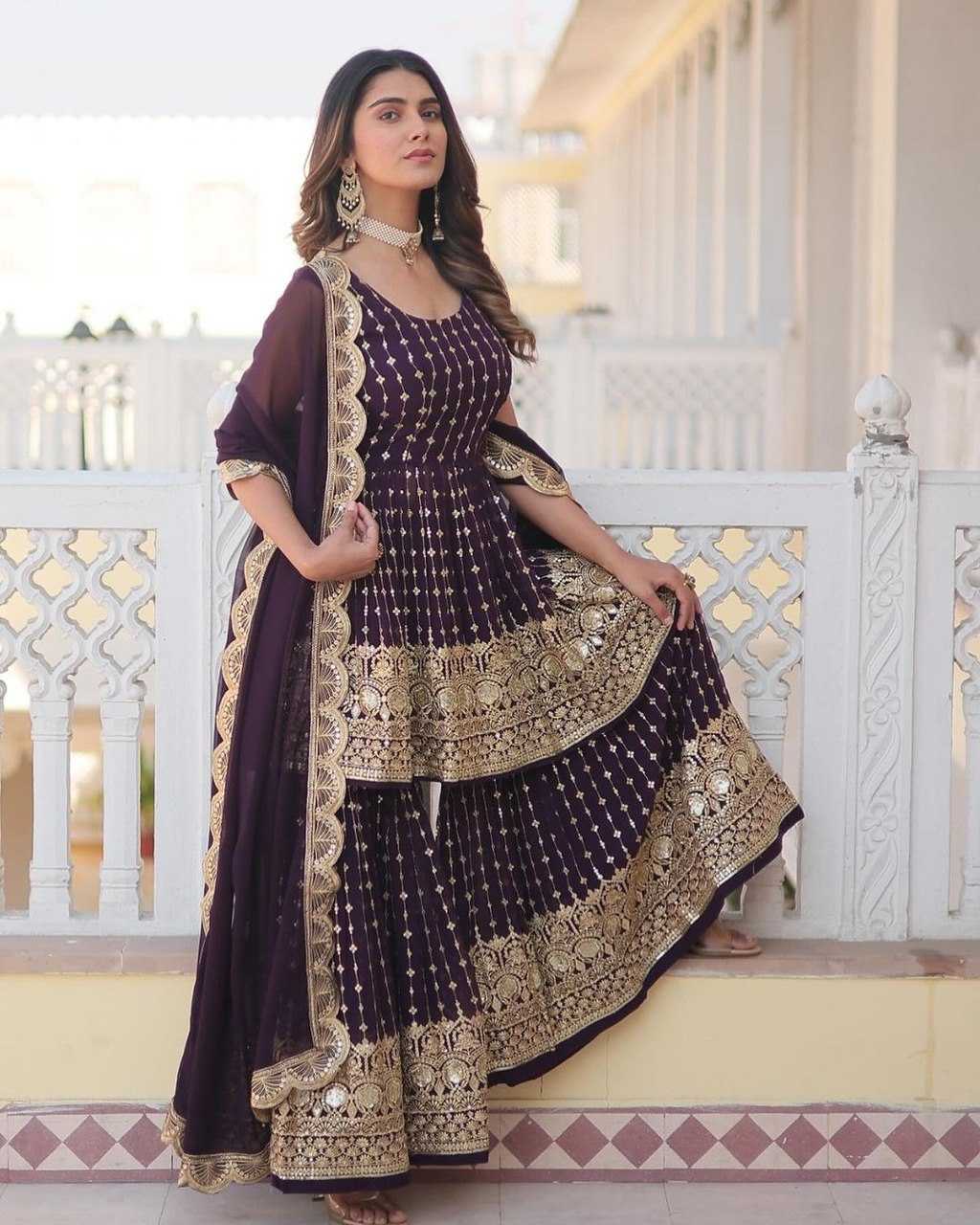 Faux Georgette Designer Suit