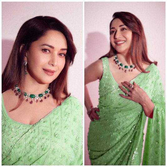 Madhuri Georgette Saree Bollywood collection