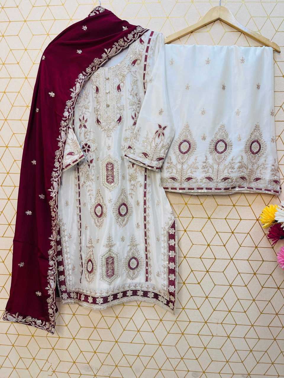 Chinnon Silk Palazzo Suit
