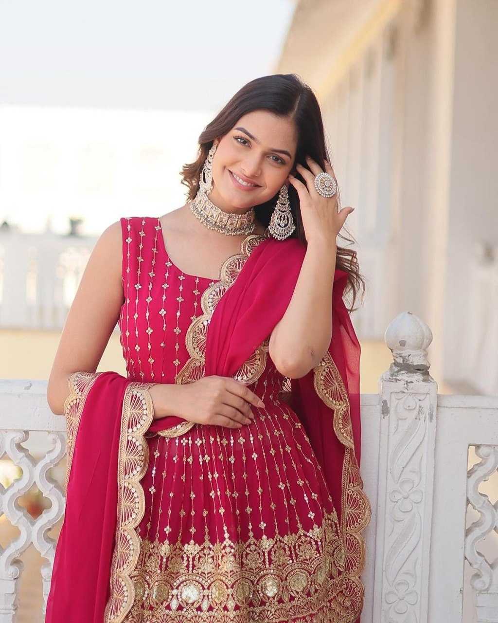 Faux Georgette Designer Suit