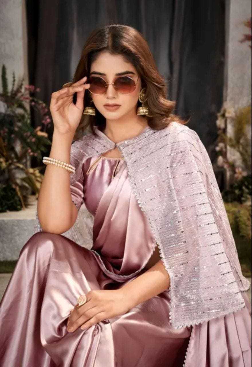Fancy Satin Saree