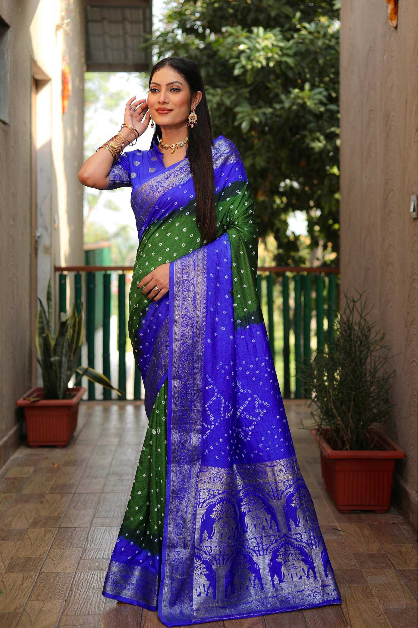 Bandhej Silk Saree Wedding Collection