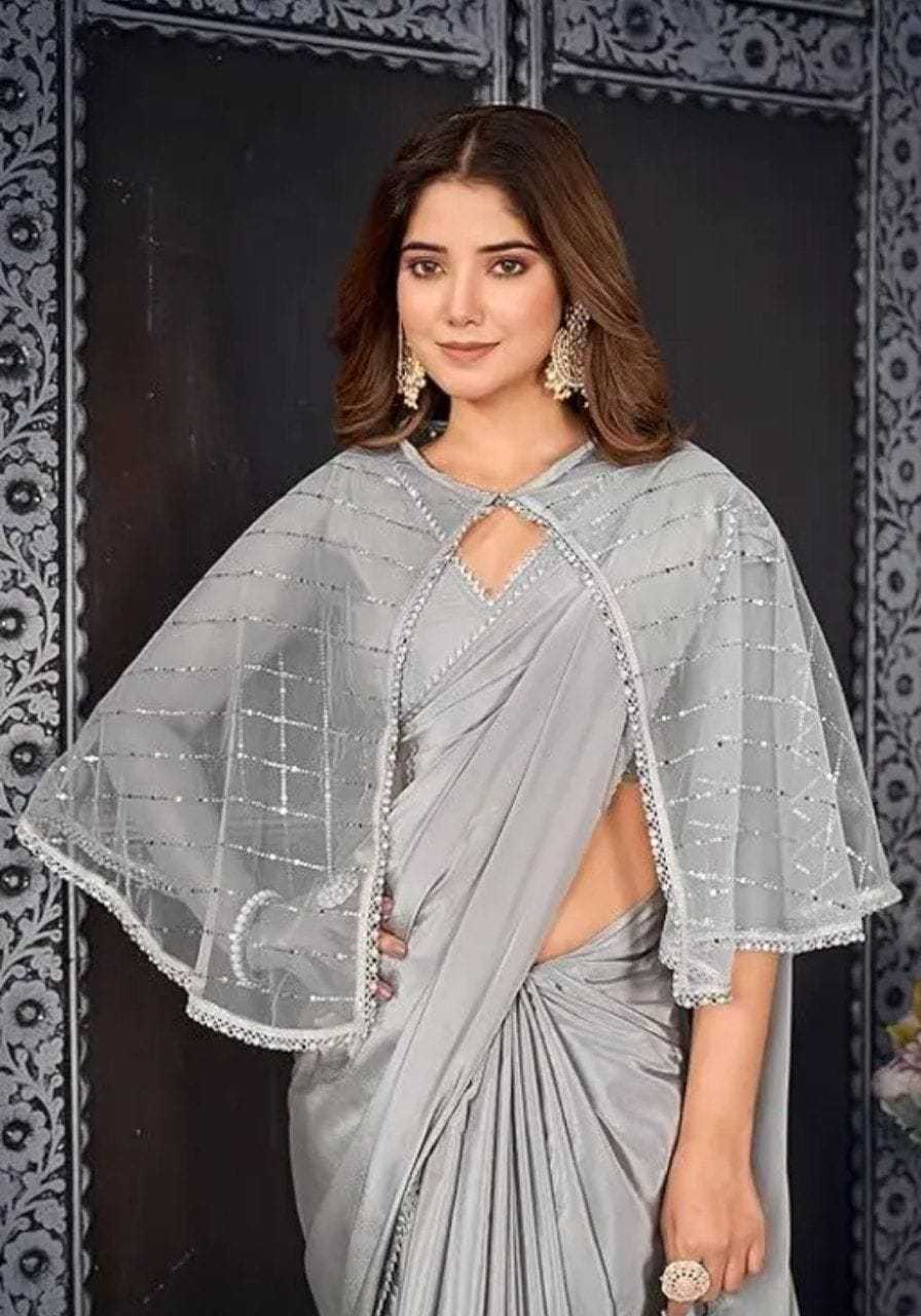 Fancy Satin Saree