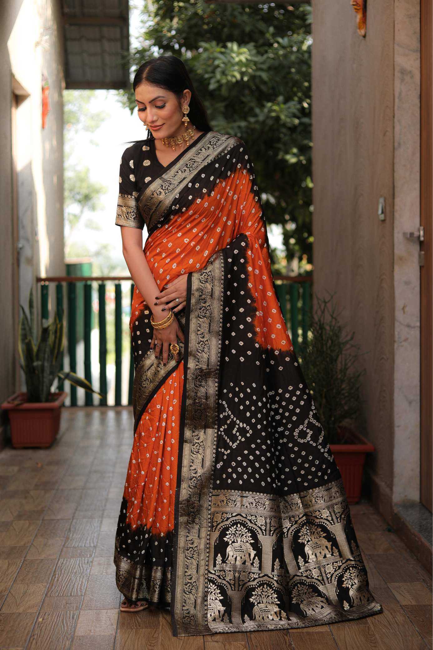 Bandhej Silk Saree Wedding Collection