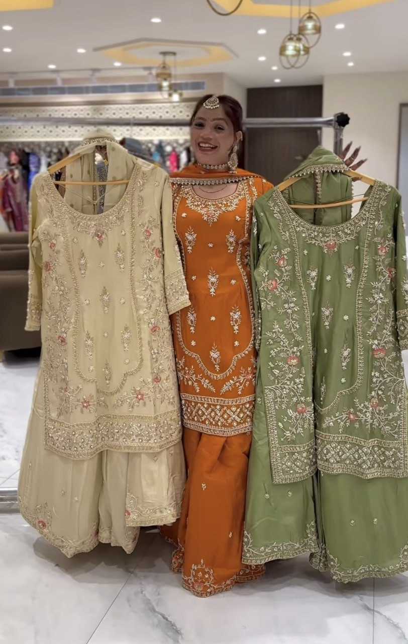 Crepe Palazzo Designer Suit