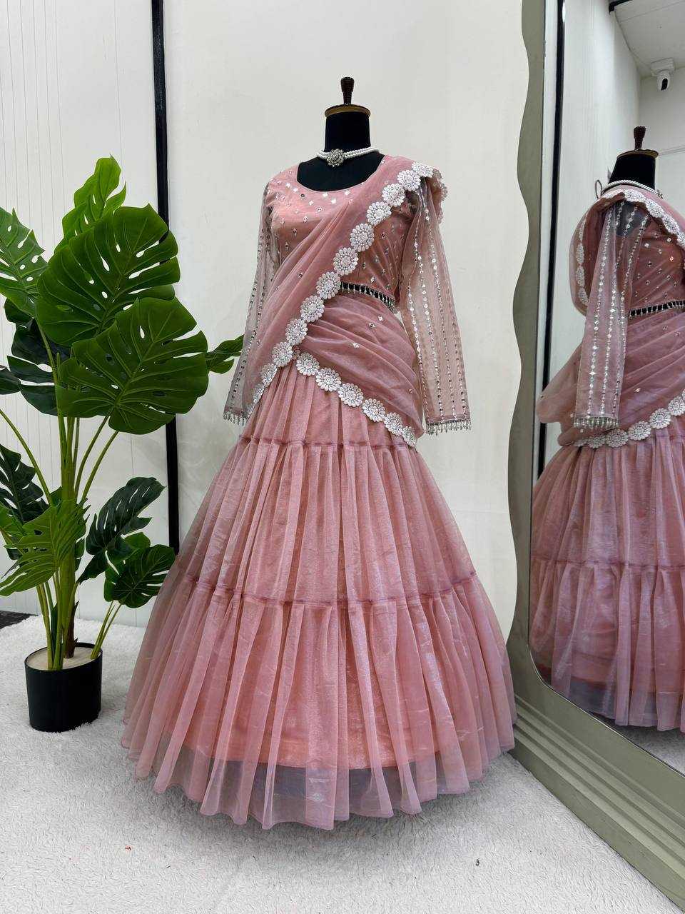 Organza Ruffle Style Saree