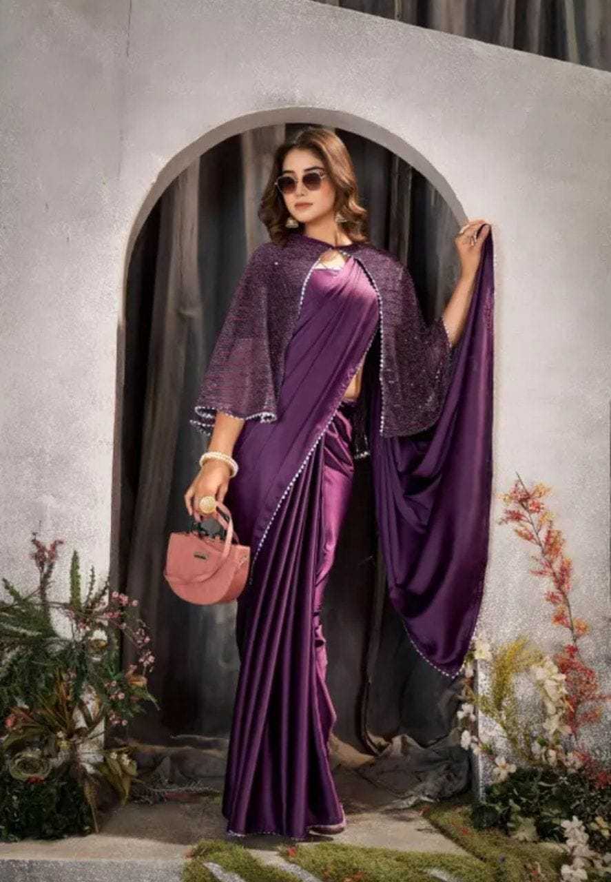 Fancy Satin Saree