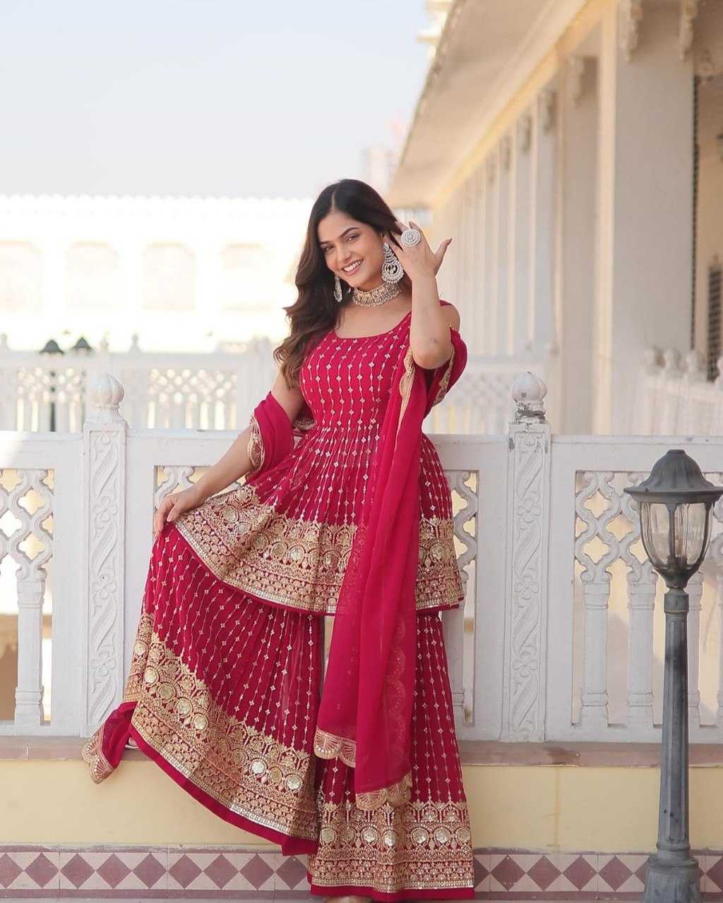 Faux Georgette Designer Suit