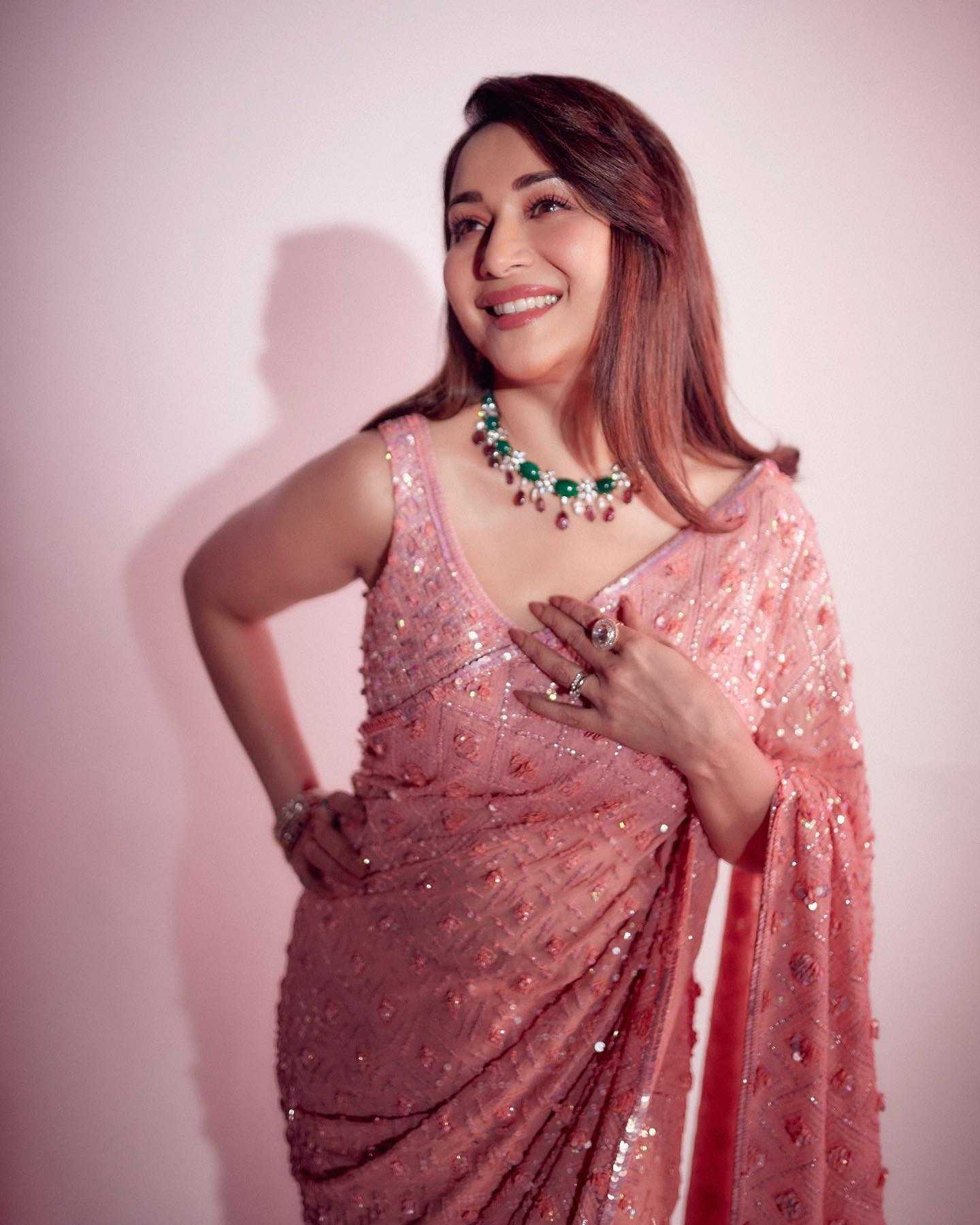 Madhuri Georgette Saree Bollywood collection