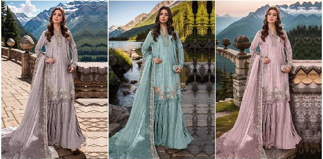 Heavy Organza Sharara Suit