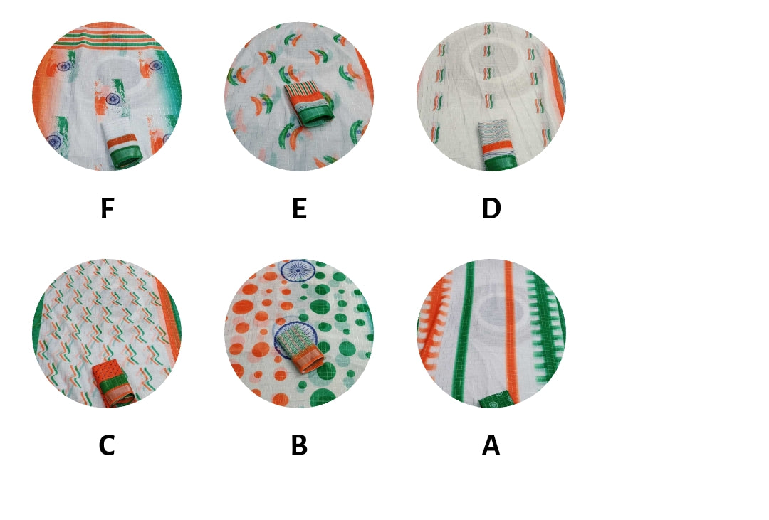 Amazing India Independence Saree
