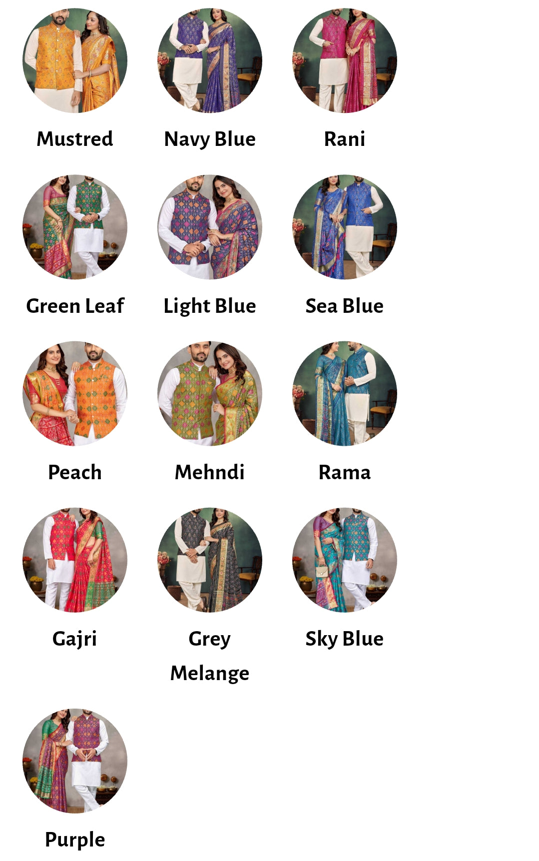 COUPLE Wear Saree Kurta Jacket Collection