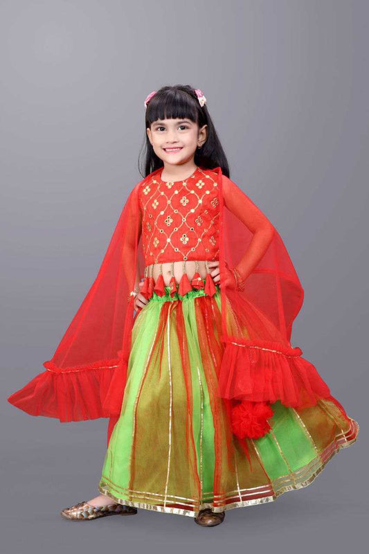 Art Silk Baby Girl Wear Lehenga Choli
