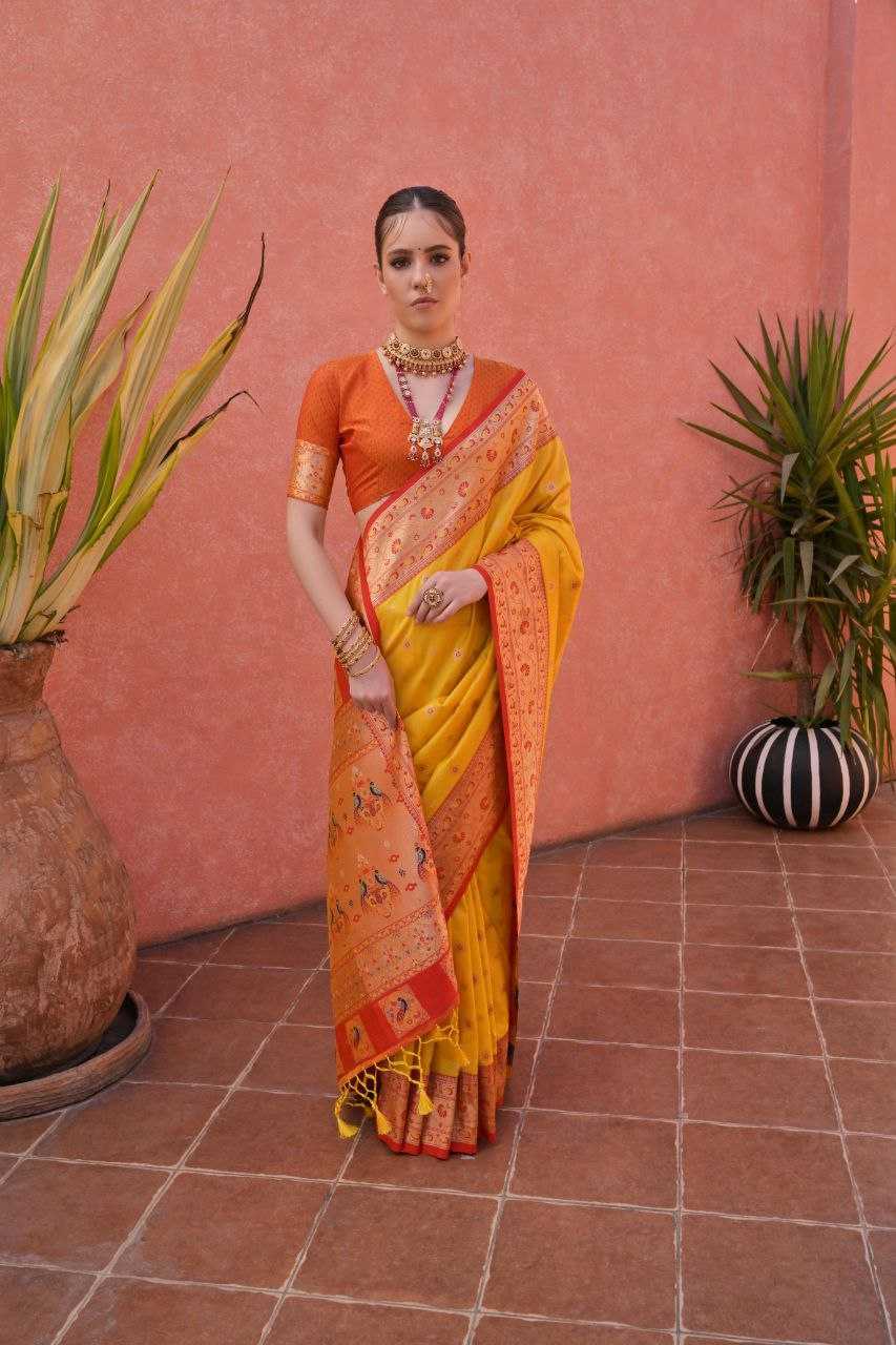 Banarasi Soft Silk With Zari Work PAITHANI Saree