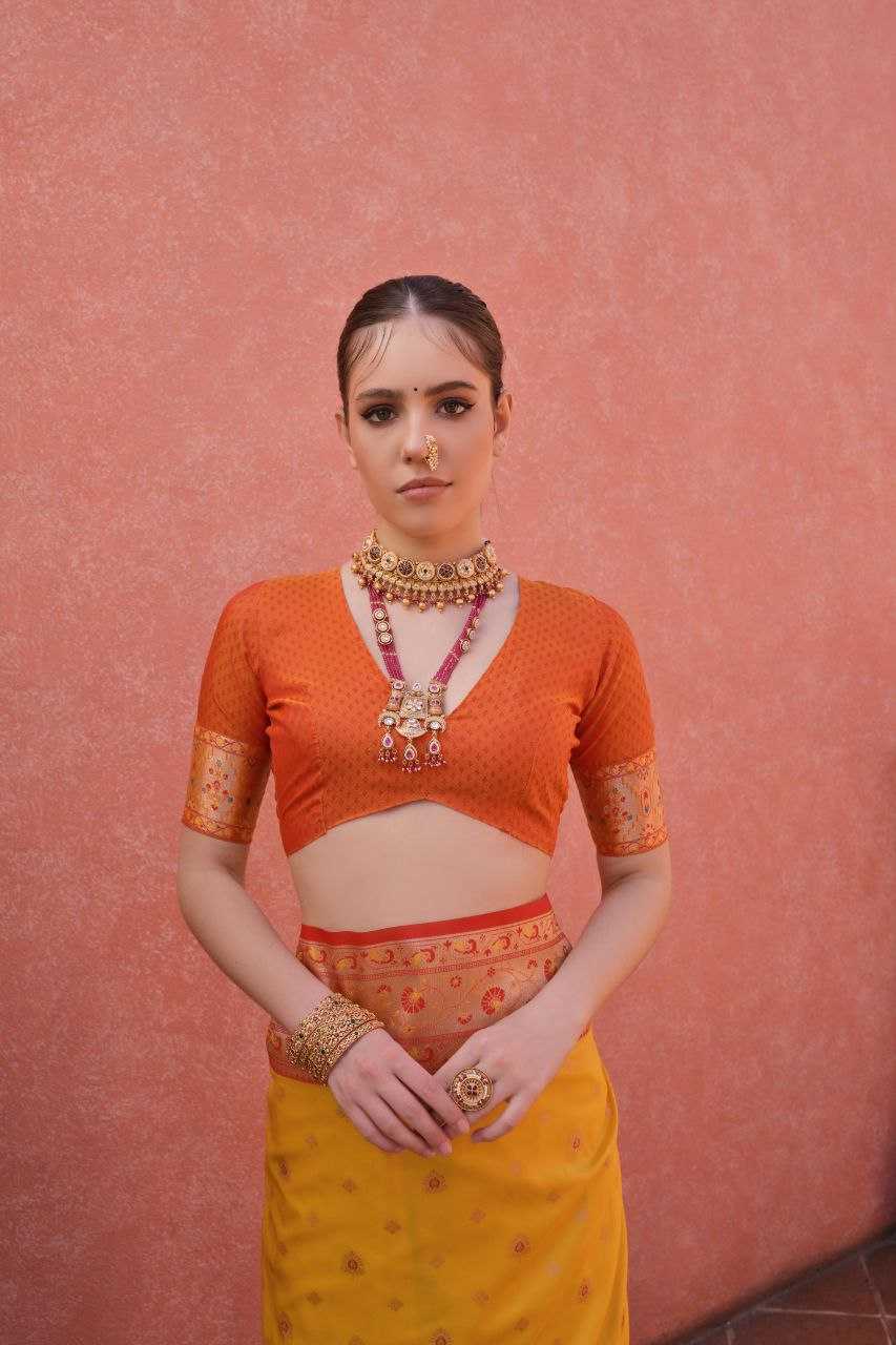 Banarasi Soft Silk With Zari Work PAITHANI Saree