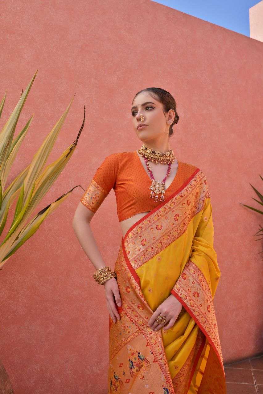 Banarasi Soft Silk With Zari Work PAITHANI Saree