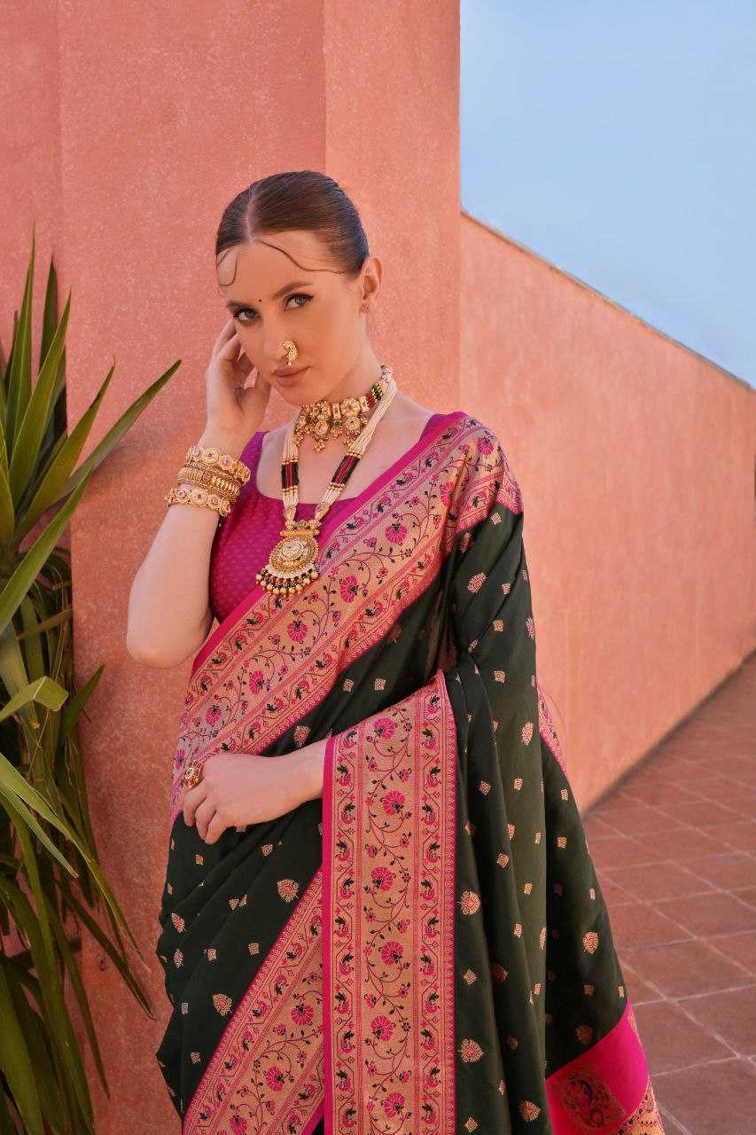 Banarasi Soft Silk With Zari Work PAITHANI Saree