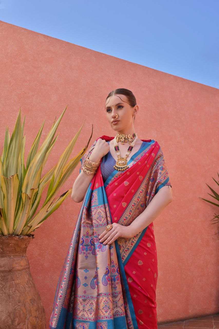 Banarasi Soft Silk With Zari Work PAITHANI Saree