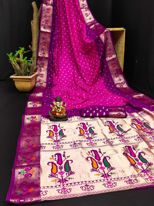 Dola Silk Handloom Paithani Saree
