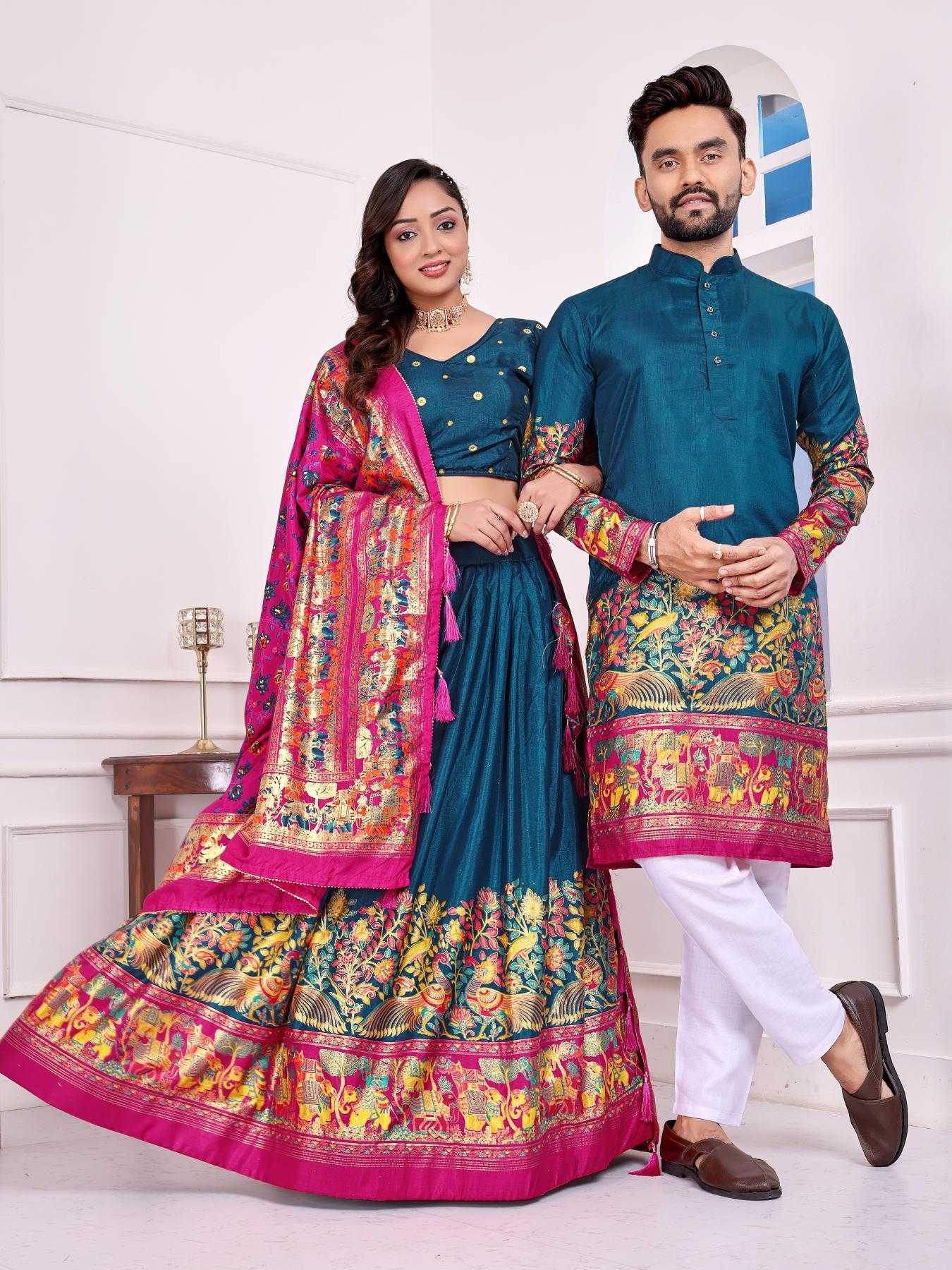Dola Silk Matching Ethnic Outfits