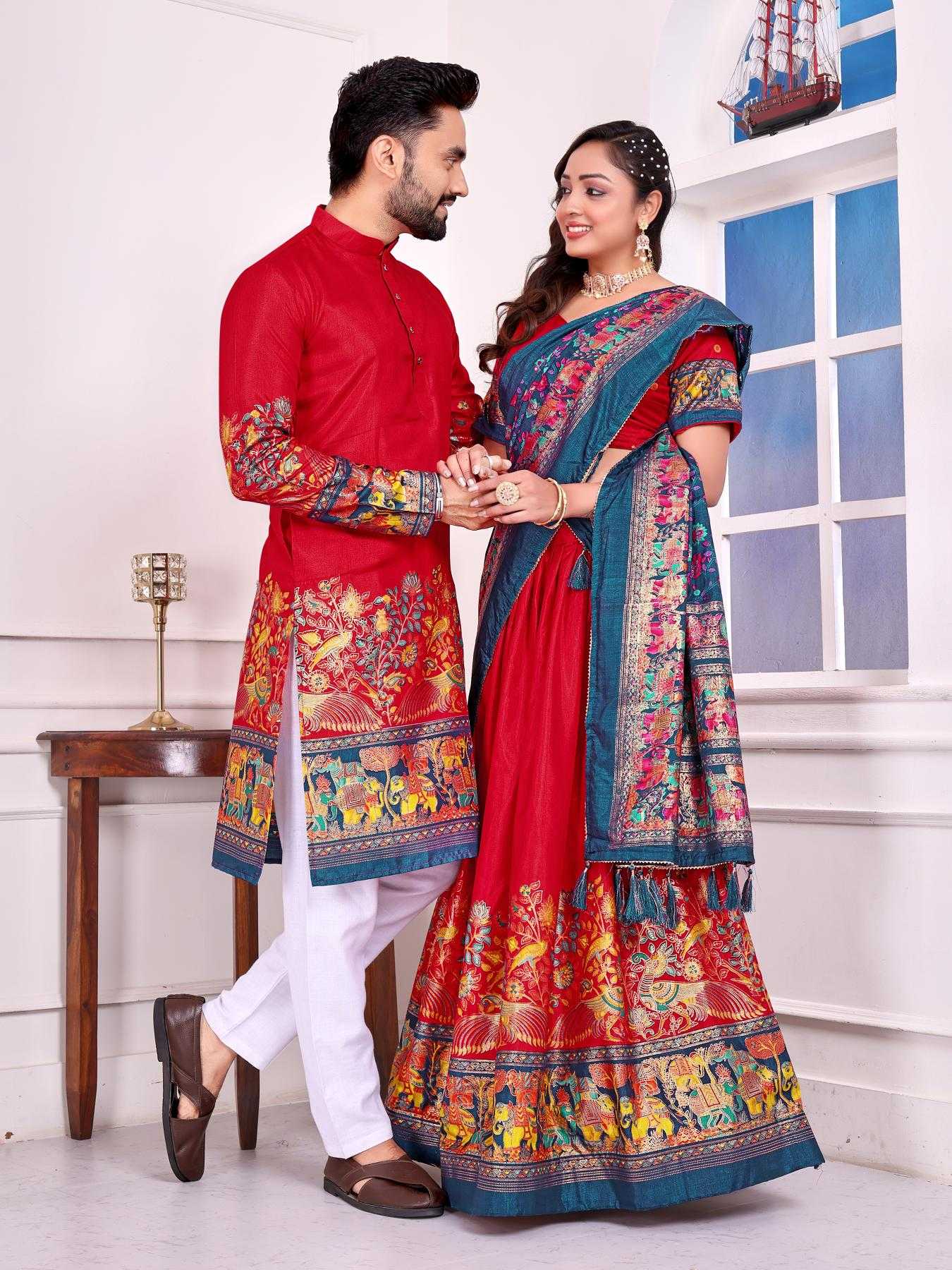 Dola Silk Matching Ethnic Outfits