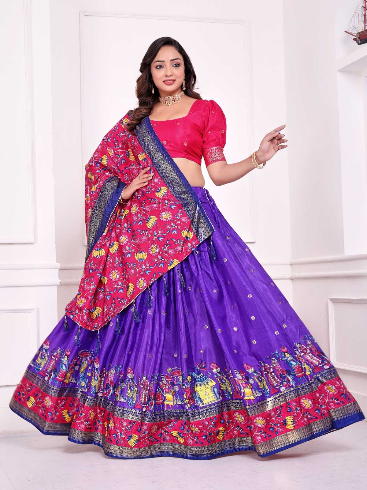 Dola Silk Couple Wear Matching Ethnic Outfit