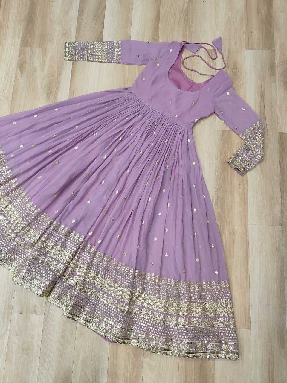 Faux Georgette Embroidery Anarkali Fancy Gowns